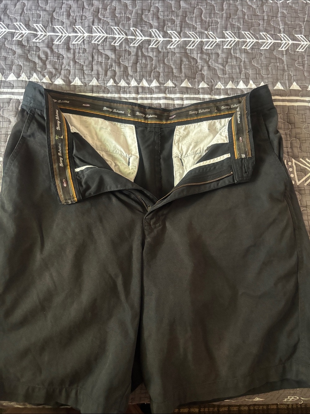 Tommy Bahama Black Men's Dress Pants - Classic Flat Front